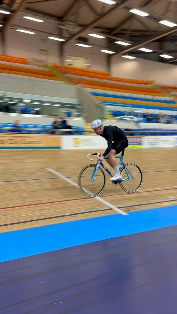 IPF beneficiary Spencer Wadsworth track cycling